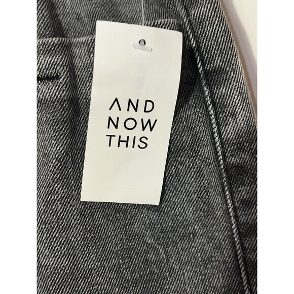 And Now This Women's High Rise Paperbag-Waist Denim Shorts -Stewie - Size 30 NWT - Picture 2 of 8